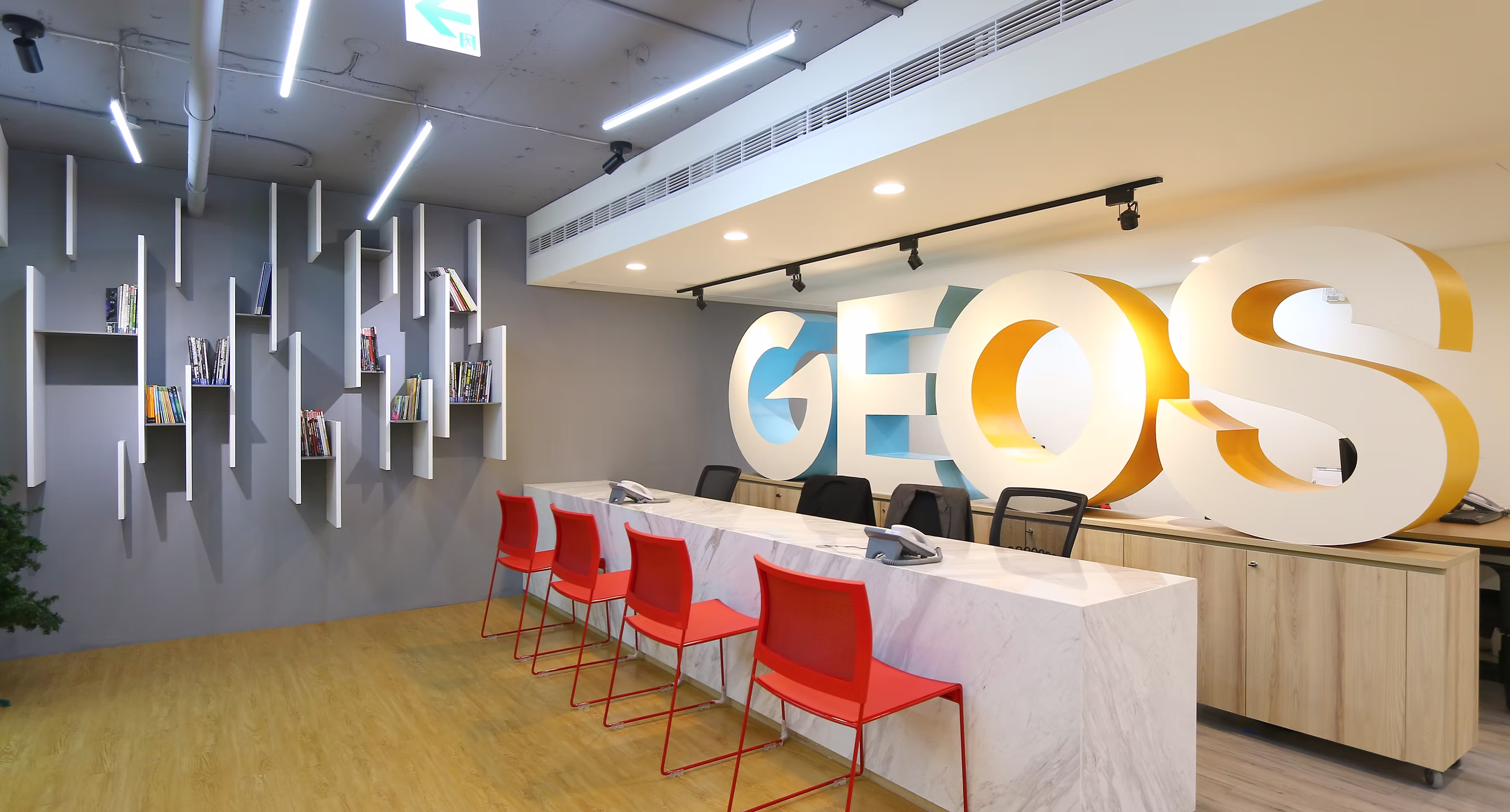 GEOS Taipei campus reception area